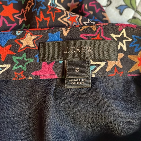 JCrew - Kaleidoscope Star Chiffon Tiered Skirt - size 6 - Picture 6 of 6